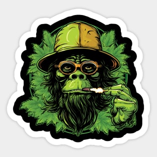 Smoking monkey Sticker